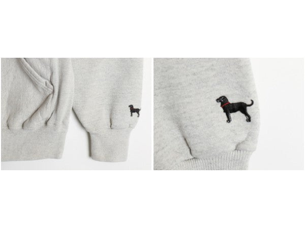 90s USA製 The Black Dog ドッグ プリント スウェット フード パーカー メンズ レディース L / オールド ヘビーウェイト 裏起毛 トレーナー