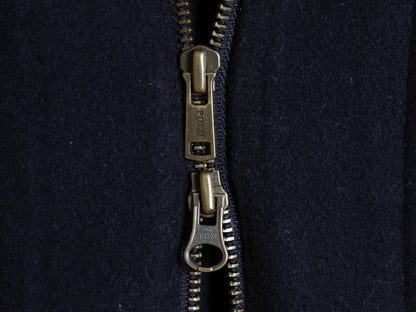 90s ポロ ラルフローレン メルトン ウール ハーフ コート メンズ XL / オールド フルジップ ロング フード パーカー ダッフル 大きいサイズ