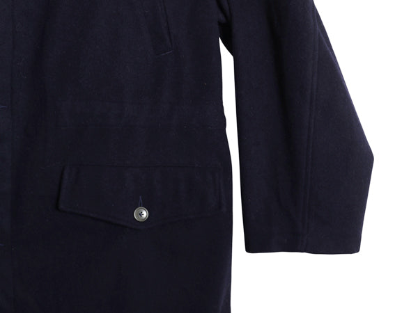 90s ポロ ラルフローレン メルトン ウール ハーフ コート メンズ XL / オールド フルジップ ロング フード パーカー ダッフル 大きいサイズ