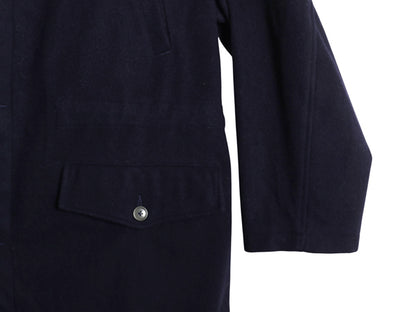 90s ポロ ラルフローレン メルトン ウール ハーフ コート メンズ XL / オールド フルジップ ロング フード パーカー ダッフル 大きいサイズ