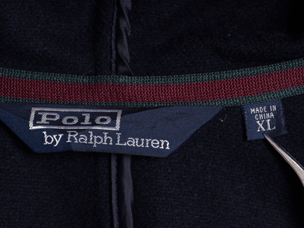 90s ポロ ラルフローレン メルトン ウール ハーフ コート メンズ XL / オールド フルジップ ロング フード パーカー ダッフル 大きいサイズ