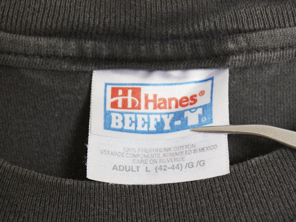 00s ★ IBM ロゴ プリント Tシャツ メンズ L / 古着 オールド 企業物 当時物 グラフィック コンピューター テック ヘビーウェイト ブラック