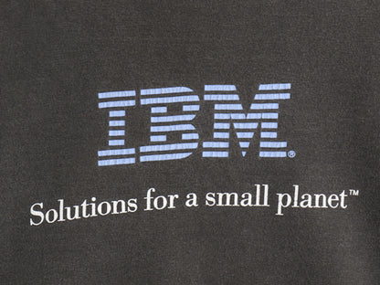 00s ★ IBM ロゴ プリント Tシャツ メンズ L / 古着 オールド 企業物 当時物 グラフィック コンピューター テック ヘビーウェイト ブラック