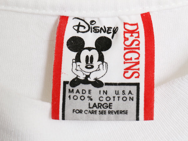 90s USA製 ミニー アート イラスト プリント Tシャツ メンズ レディース L / オールド ディズニー オフィシャル キャラクター グラフィック