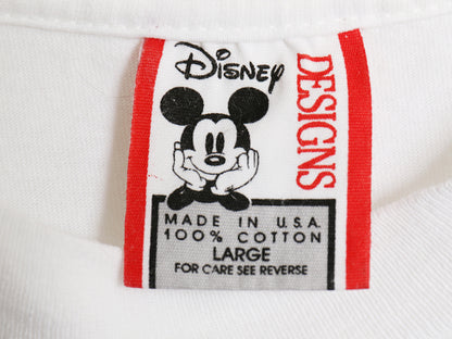 90s USA製 ミニー アート イラスト プリント Tシャツ メンズ レディース L / オールド ディズニー オフィシャル キャラクター グラフィック