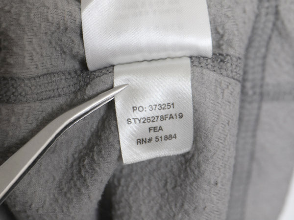 パタゴニア マイクロD ハーフジップ フリース プルオーバー レディース XL / 19年製 アウトドア ロンT 長袖Tシャツ ハイネック インナー 灰