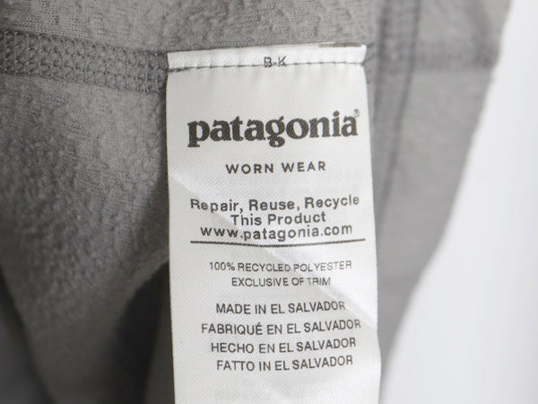パタゴニア マイクロD ハーフジップ フリース プルオーバー レディース XL / 19年製 アウトドア ロンT 長袖Tシャツ ハイネック インナー 灰