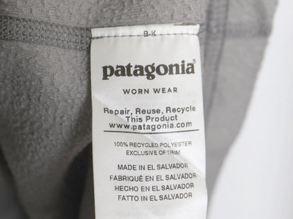 パタゴニア マイクロD ハーフジップ フリース プルオーバー レディース XL / 19年製 アウトドア ロンT 長袖Tシャツ ハイネック インナー 灰