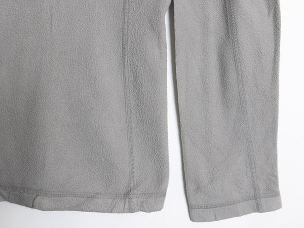 パタゴニア マイクロD ハーフジップ フリース プルオーバー レディース XL / 19年製 アウトドア ロンT 長袖Tシャツ ハイネック インナー 灰