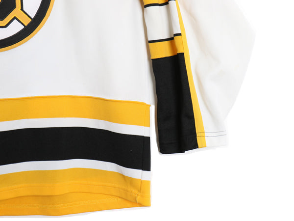 80s 90s ブルーインズ メッシュ ホッケー ジャージ メンズ L / ヴィンテージ NHL オフィシャル アイスホッケー ゲーム シャツ ユニフォーム