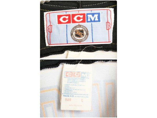 80s 90s ブルーインズ メッシュ ホッケー ジャージ メンズ L / ヴィンテージ NHL オフィシャル アイスホッケー ゲーム シャツ ユニフォーム
