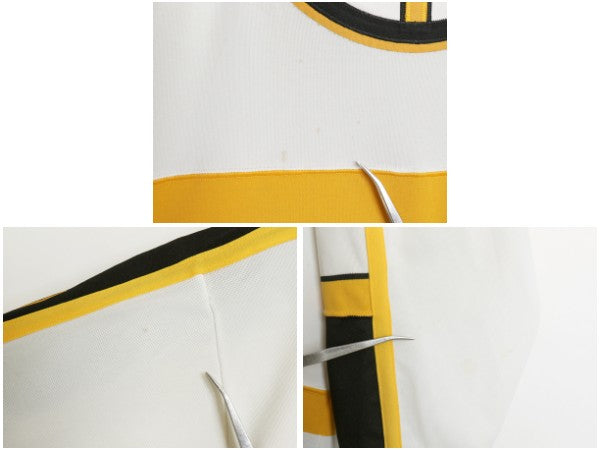80s 90s ブルーインズ メッシュ ホッケー ジャージ メンズ L / ヴィンテージ NHL オフィシャル アイスホッケー ゲーム シャツ ユニフォーム
