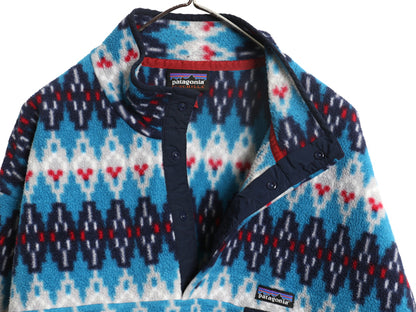 パタゴニア 総柄 シンチラ スナップT メンズ XL / 16年製 アウトドア プルオーバー フリース ジャケット ブルゾン ジャンパー 大きいサイズ