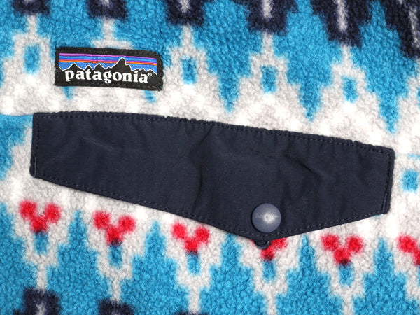 パタゴニア 総柄 シンチラ スナップT メンズ XL / 16年製 アウトドア プルオーバー フリース ジャケット ブルゾン ジャンパー 大きいサイズ