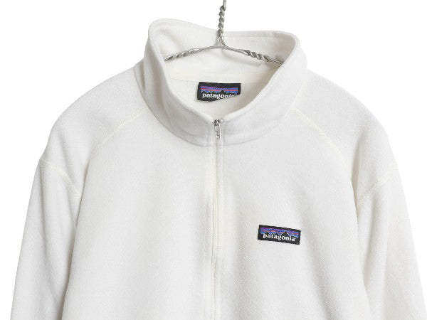 パタゴニア マイクロD ハーフジップ フリース プルオーバー レディース XL 16年製 ロンT 長袖 Tシャツ ハイネック アウトドア 大きいサイズ