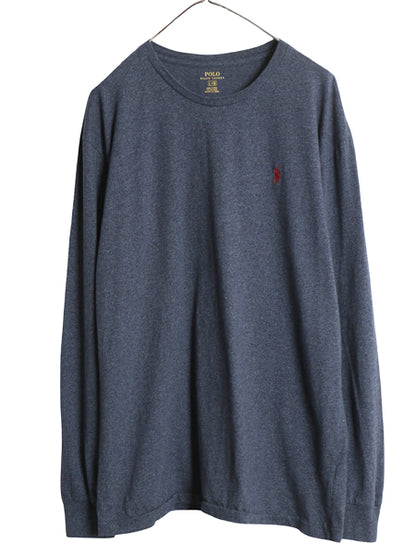 ポロ ラルフローレン 長袖 Tシャツ メンズ L / ロンT ロングスリーブ コットン ワンポイント ポニー カットソー インナー シングルステッチ