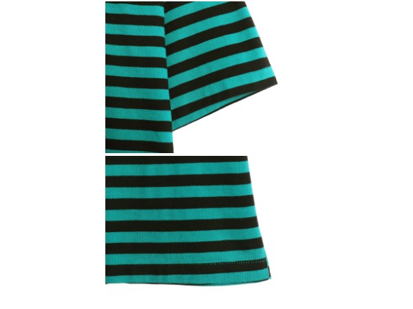 デッドストック 80s USA製 ボーダー 半袖 Tシャツ メンズ L 小さめ M ヴィンテージ シングルステッチ カットソー ツートン ヘビーウェイト