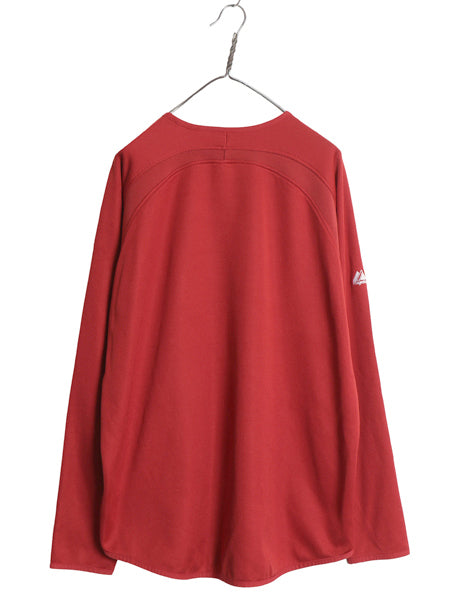 レッドソックス ジャージ プラクティス シャツ メンズ XL / MLB オフィシャル マジェスティック 裏 フリース ストレッチ 野球 大きいサイズ