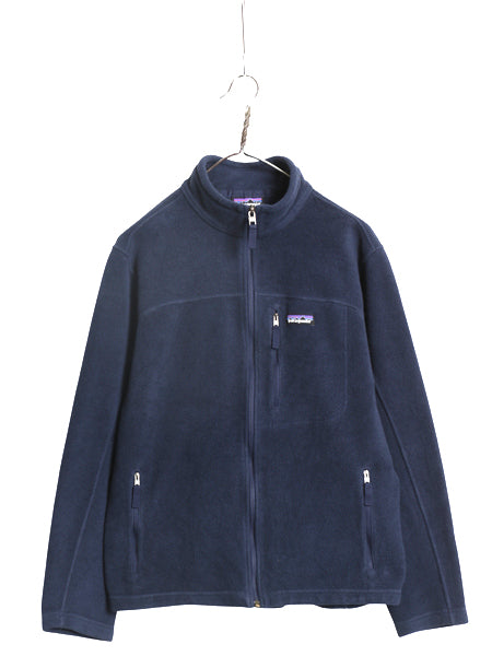 パタゴニア クラシック シンチラ フリース ジャケット メンズ М / 古着 18年製 ジャンパー ブルゾン アウトドア フルジップ ハイネック 紺