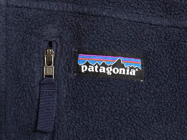 パタゴニア クラシック シンチラ フリース ジャケット メンズ М / 古着 18年製 ジャンパー ブルゾン アウトドア フルジップ ハイネック 紺