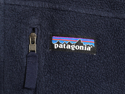 パタゴニア クラシック シンチラ フリース ジャケット メンズ М / 古着 18年製 ジャンパー ブルゾン アウトドア フルジップ ハイネック 紺