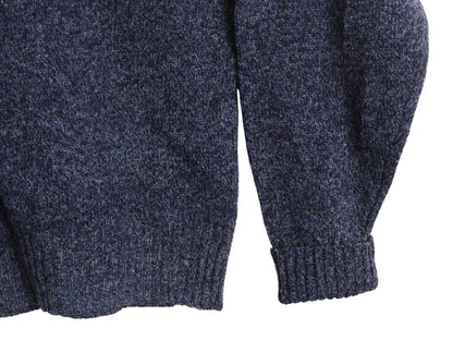 90s ペンドルトン ニット セーター メンズ L / オールド シェットランド ウール クルーネック 長袖ニット シンプル ミックスカラー 無地 青