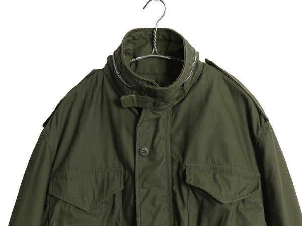 60s 米軍実物 US ARMY M-65 フィールド ジャケット REGULAR MEDIUM 68年製 ヴィンテージ ミリタリー ジャンパー 軍物 2nd アルミ オリーブ