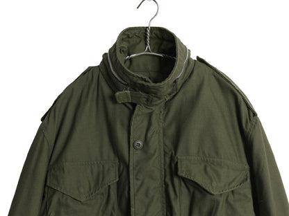 60s 米軍実物 US ARMY M-65 フィールド ジャケット REGULAR MEDIUM 68年製 ヴィンテージ ミリタリー ジャンパー 軍物 2nd アルミ オリーブ