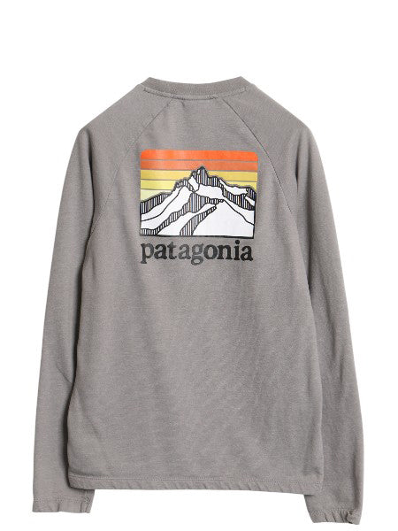 パタゴニア 両面 プリント ライトウェイト スウェット メンズ S / 19年製 アウトドア 裏起毛 長袖 Tシャツ ロンT グラフィック カットソー