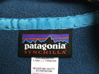 パタゴニア ライトウェイト シンチラ スナップT メンズ L 古着 14年製 アウトドア フリース プルオーバー ジャケット ブルゾン ハイネック