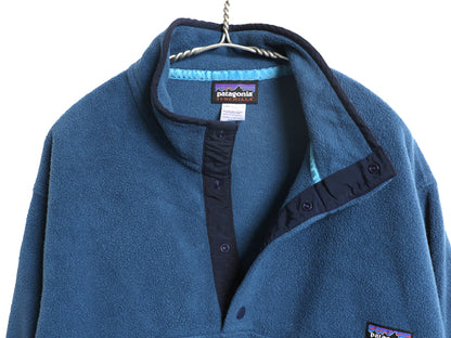 パタゴニア ライトウェイト シンチラ スナップT メンズ L 古着 14年製 アウトドア フリース プルオーバー ジャケット ブルゾン ハイネック