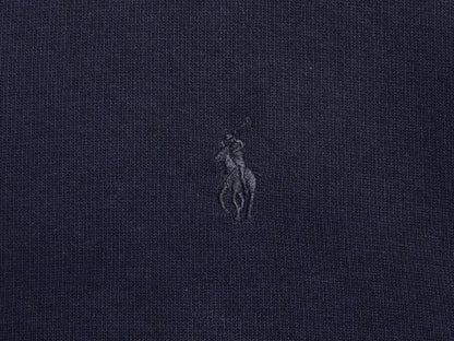 ポロ ラルフローレン 前V スウェット メンズ XL 薄手 トレーナー ストレッチ ワンポイント 長袖 Tシャツ ロンT 裏起毛なし 大きいサイズ 紺