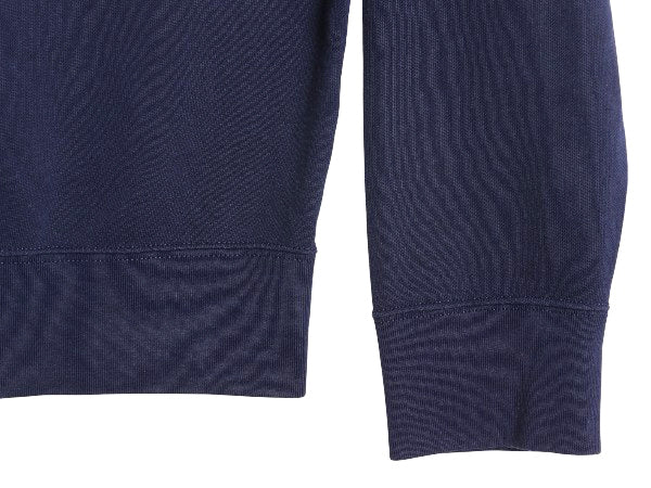 ポロ ラルフローレン 前V スウェット メンズ XL 薄手 トレーナー ストレッチ ワンポイント 長袖 Tシャツ ロンT 裏起毛なし 大きいサイズ 紺