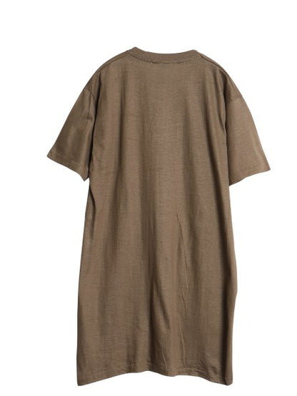 デッドストック 80s 米軍実物 US ARMY 無地 半袖 Tシャツ LARGE / 82年製 ヴィンテージ ミリタリー シングルステッチ アンダーシャツ 軍物