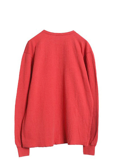 80s USA製 エルエルビーン ヘンリーネック 長袖 Tシャツ メンズ L 古着 ヴィンテージ ロンT ロングスリーブ アンダーシャツ 2レイヤー 無地