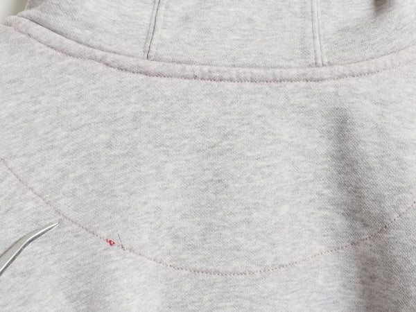 00s ナイキ スウェット フード パーカー メンズ XL オールド トレーナー スウッシュ 裏起毛 プルオーバー ヘビーウェイト 大きいサイズ 灰