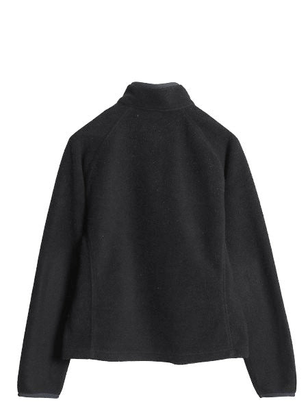 00s パタゴニア マースピアル シンチラ フリース ジャケット レディース S 古着 05年製 オールド プルオーバー ハーフジップ ハイネック 黒