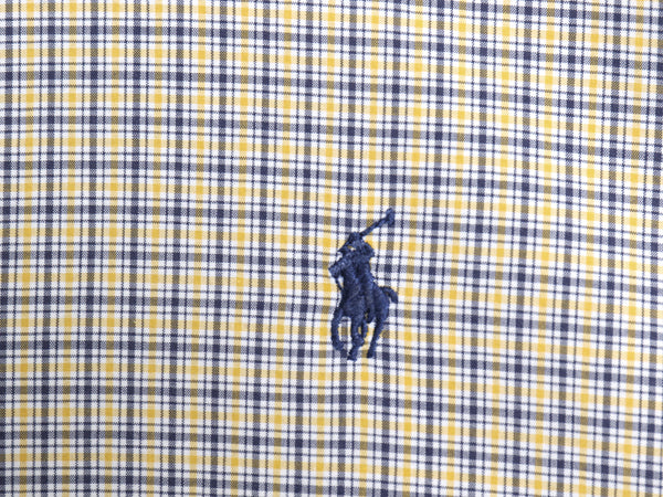 ラルフローレン チェック 長袖 ボタンダウン シャツ メンズ XL / ポロ コットン 長袖シャツ ワンポイント 薄手 大きいサイズ マルチカラー