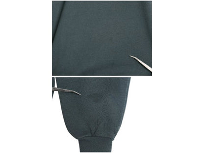 90s USA製 ラッセル ハーフジップ スウェット メンズ XXL / 古着 オールド トレーナー 無地 裏起毛 ワンポイント 大きいサイズ ブランク 緑