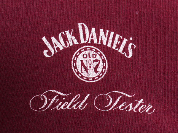 90s USA製 ジャックダニエル プリント ヘンリーネック 長袖 Tシャツ メンズ XL オールド 企業 ロンT アンダーシャツ インナー 大きいサイズ