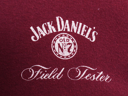 90s USA製 ジャックダニエル プリント ヘンリーネック 長袖 Tシャツ メンズ XL オールド 企業 ロンT アンダーシャツ インナー 大きいサイズ