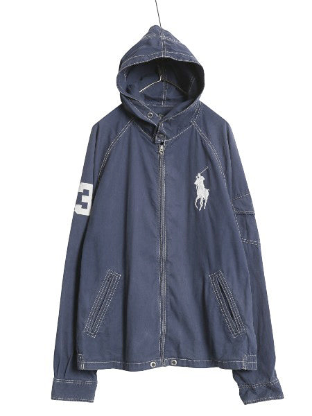 ビッグポニー ポロ ラルフローレン フルジップ フード パーカー ジャケット メンズ XXL ヨットパーカー ブルゾン ジャンパー 大きいサイズ