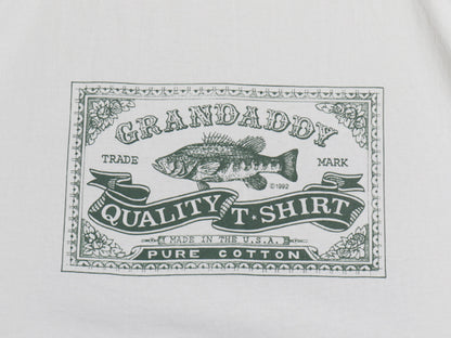 デッドストック 90s USA製 フィッシュ イラスト プリント Tシャツ メンズ XL / オールド アウトドア アート 両面 大きいサイズ 白 アニマル