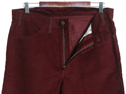 デッドストック 70s 80s USA製 リーバイス 519 コーデュロイ パンツ メンズ 34 30 / ヴィンテージ スリム ストレート 細畝 コーズ 42TALON