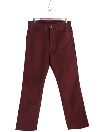 デッドストック 70s 80s USA製 リーバイス 519 コーデュロイ パンツ メンズ 34 30 / ヴィンテージ スリム ストレート 細畝 コーズ 42TALON