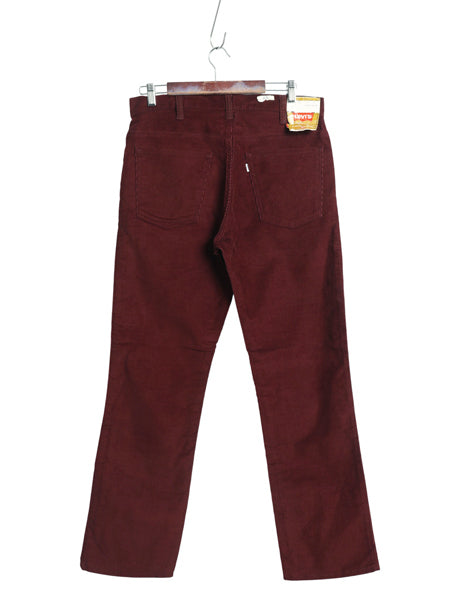 デッドストック 70s 80s USA製 リーバイス 519 コーデュロイ パンツ メンズ 34 30 / ヴィンテージ スリム ストレート 細畝 コーズ 42TALON
