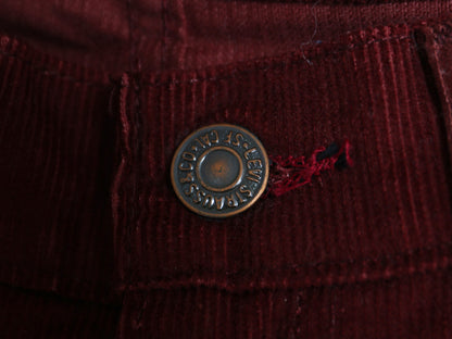 デッドストック 70s 80s USA製 リーバイス 519 コーデュロイ パンツ メンズ 34 30 / ヴィンテージ スリム ストレート 細畝 コーズ 42TALON