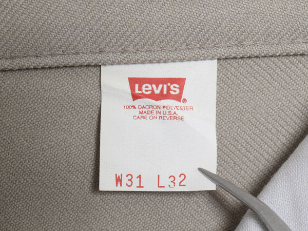 デッドストック 90s USA製 リーバイス ポリ フレア パンツ メンズ 31 32 新品 オールド 517 スタプレ スラックス ノータック ブーツカット