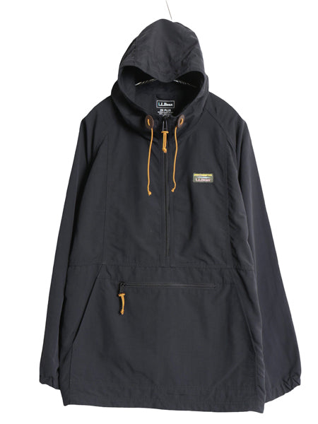 エルエルビーン ナイロン アノラック パーカー ジャケット レディース XXL メンズ XL 程/ プルオーバー マンパ パッカブル 大きいサイズ 黒