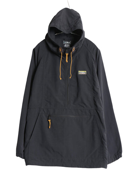エルエルビーン ナイロン アノラック パーカー ジャケット レディース XXL メンズ XL 程/ プルオーバー マンパ パッカブル 大きいサイズ 黒